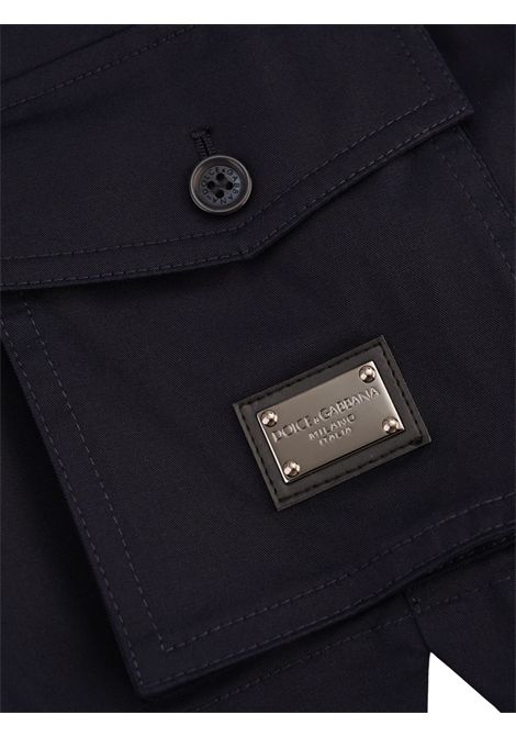 Blue cotton Bermuda shorts for children DOLCE E GABBANA | L43Q70/MABLU