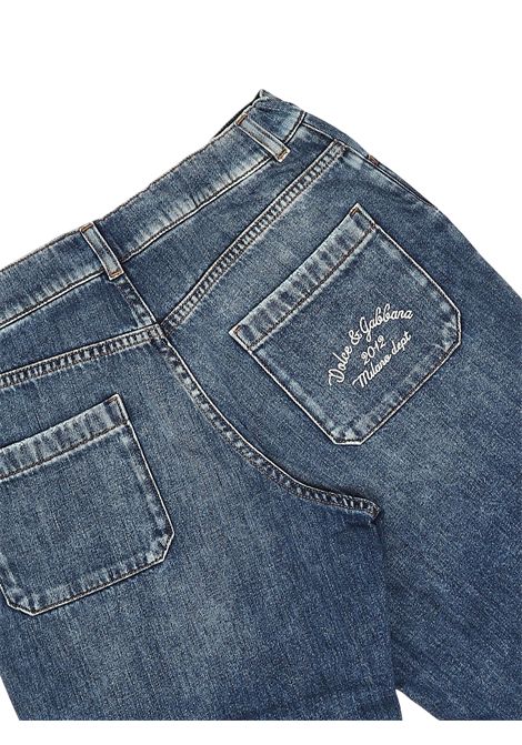 Children's Bermuda shorts in denim cotton DOLCE E GABBANA | L43Q71/MADENIM