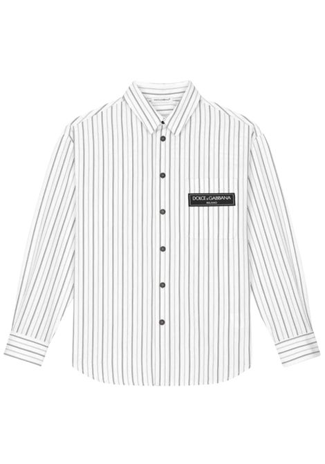 White cotton children's shirt DOLCE E GABBANA | L44S18/MABIANCO