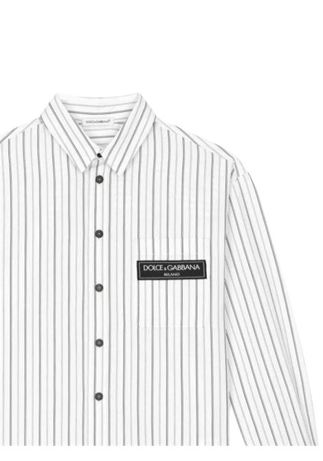 White cotton children's shirt DOLCE E GABBANA | L44S18/MABIANCO
