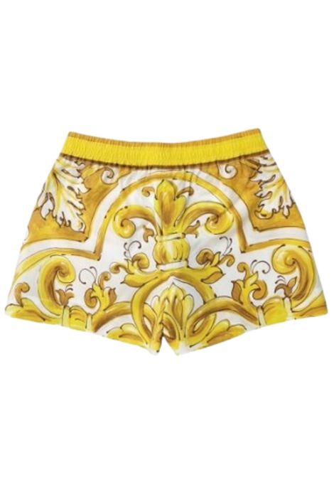 Gold cotton shorts for girls DOLCE E GABBANA | L55Q29/MAORO