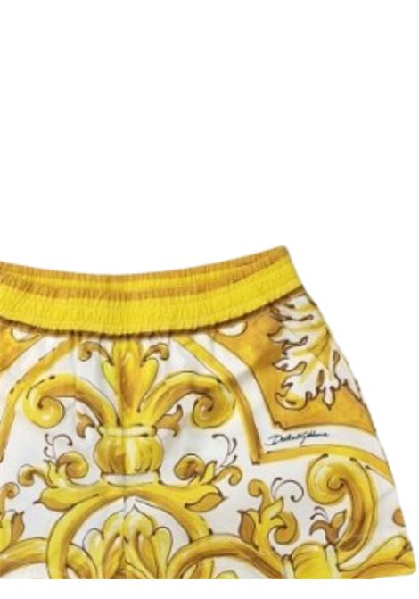 Gold cotton shorts for girls DOLCE E GABBANA | L55Q29/MAORO