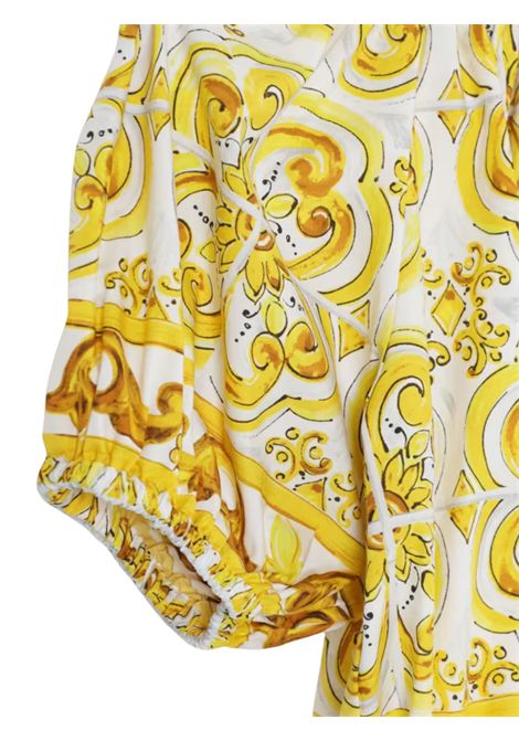 Gold cotton blouse for girls DOLCE E GABBANA | L55S67/MAORO