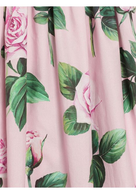 Pink cotton dress for girls DOLCE E GABBANA | L5JD9R/MAROSA