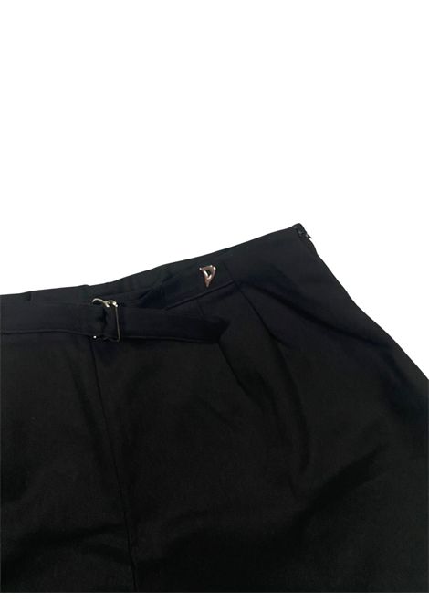 Shorts bambina nero in cotone DONDUP | DFBE023/SUNERO