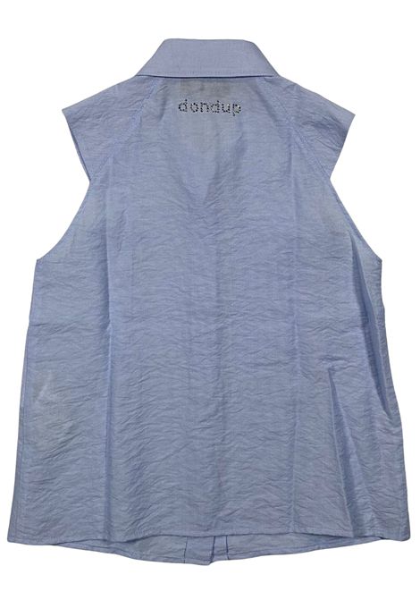 Girls' light blue viscose shirt DONDUP | DFCA011/SUAZZURRO