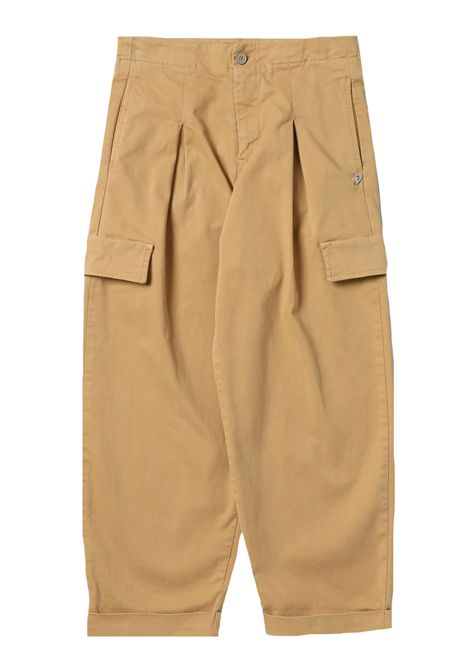 Pantalone bambina beige in cotone DONDUP | DFPA007/SUBEIGE