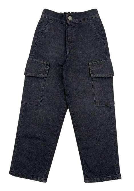 Jeans unisex nero in cotone DONDUP | DMPA092C/MANERO