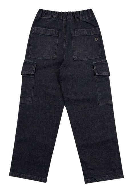 Jeans unisex nero in cotone DONDUP | DMPA092C/MANERO