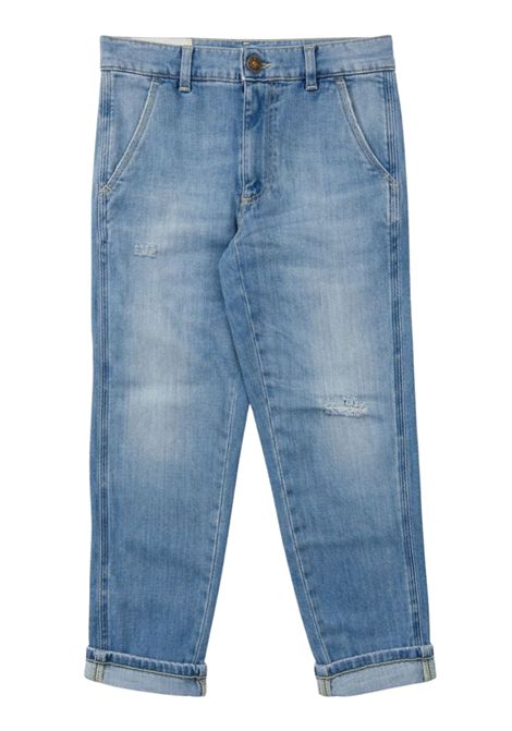 Jeans bambino in cotone denim DONDUP | DMPA133/MADENIM