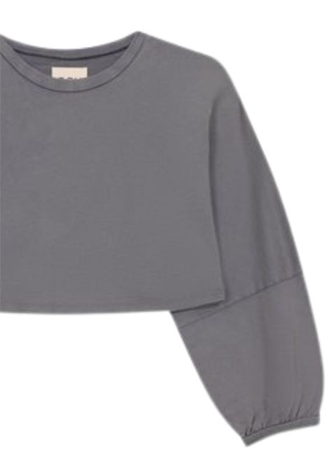 Felpa bambina grigia in cotone Dou dou | DW4A00/MAGRIGIO