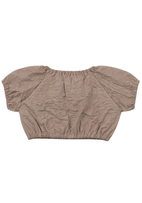 Top bambina beige in cotone Dou dou | DW5A21/MABEIGE