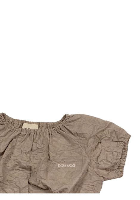 Top bambina beige in cotone Dou dou | DW5A21/MABEIGE