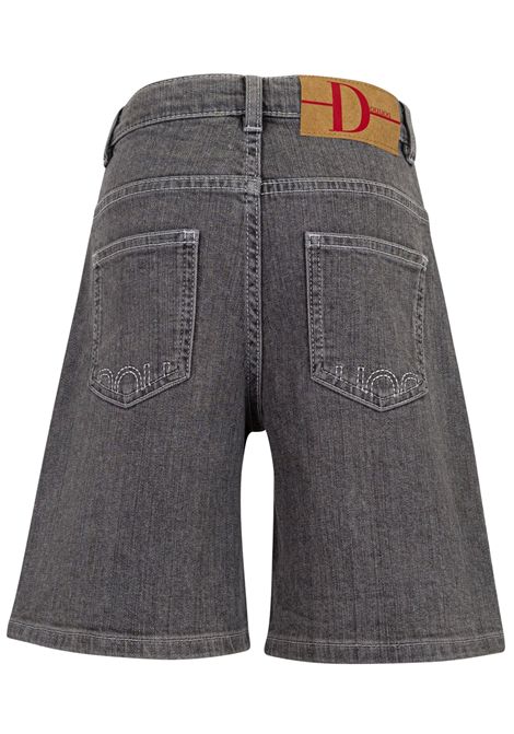 Bermuda bambina grigio in cotone Dou dou | DW6Q99/MAGRIGIO