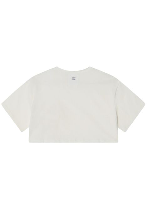 T-shirt bambina panna in cotone Dou dou | DW8A51/MAPANNA