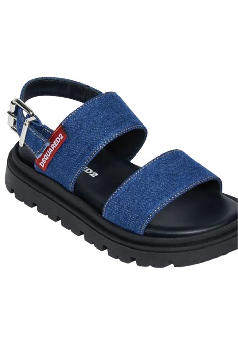 Sandalo bambino in cotone denim DSQUARED2 | 80171/PIADENIM