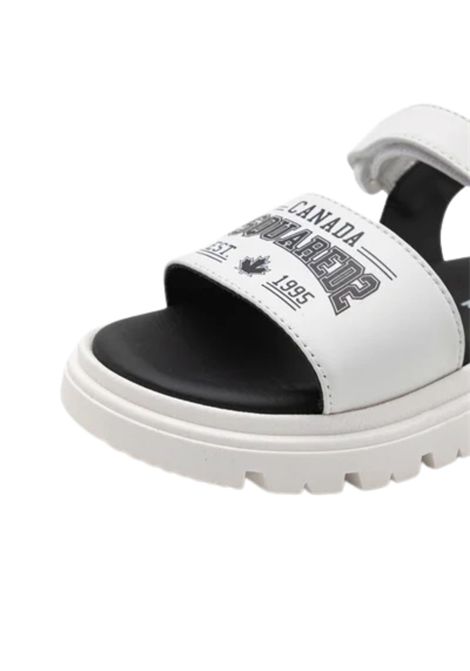 Sandalo bambino bianco in pelle DSQUARED2 | 80172/PIABIANCO