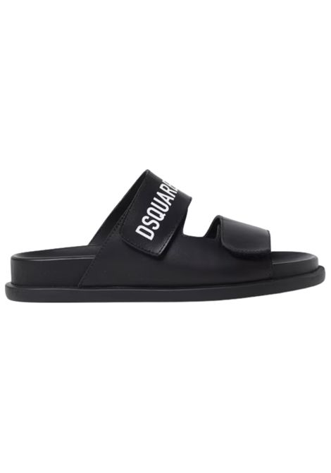 Sandalo unisex nero in pelle DSQUARED2 | 80185/PIANERO