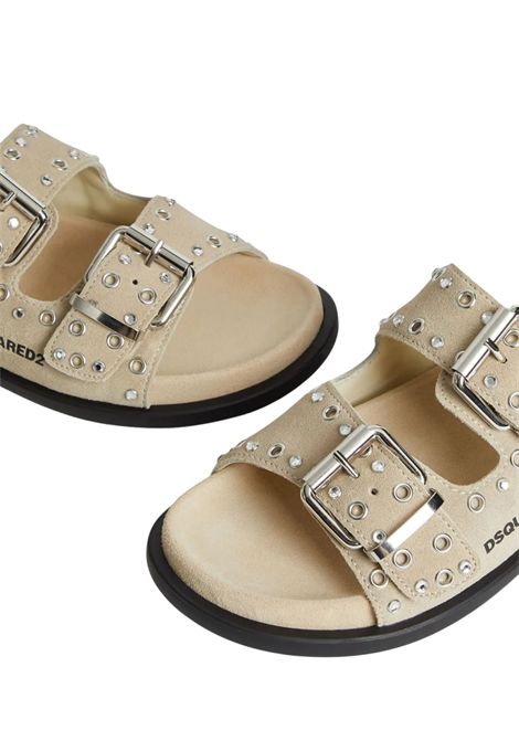 Ciabatta occhiello bambina sabbia DSQUARED2 | 80187/PIASABBIA