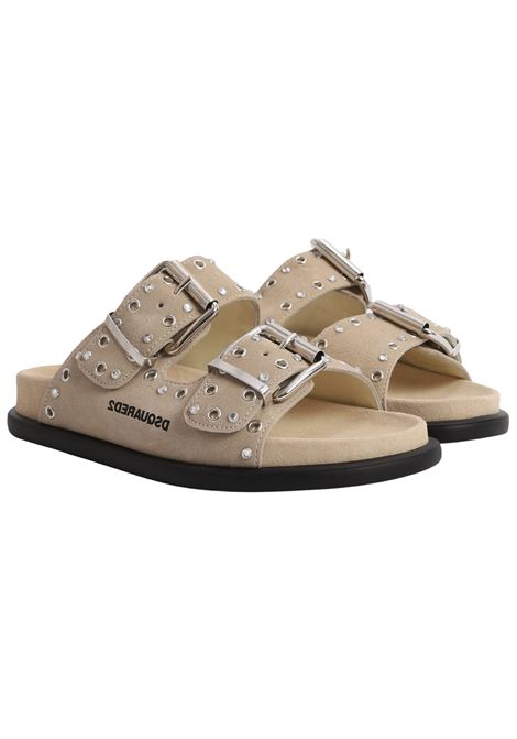Ciabatta occhiello bambina sabbia DSQUARED2 | 80187/PIASABBIA