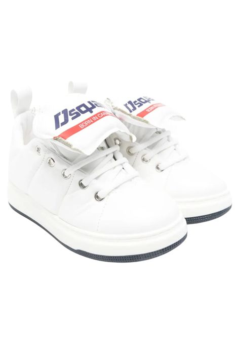 White leather children's shoes DSQUARED2 | 80227/PIABIANCO
