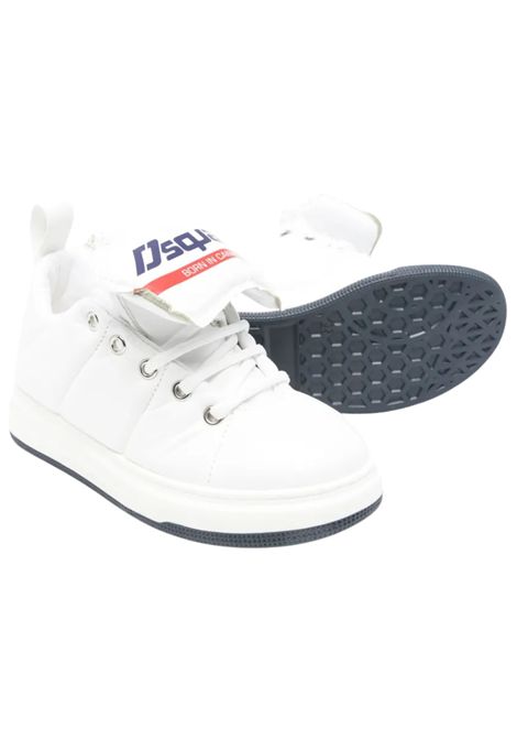 White leather children's shoes DSQUARED2 | 80227/PIABIANCO