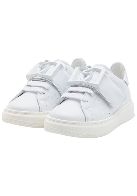 Unisex white leather shoes DSQUARED2 | 80233/PIABIANCO