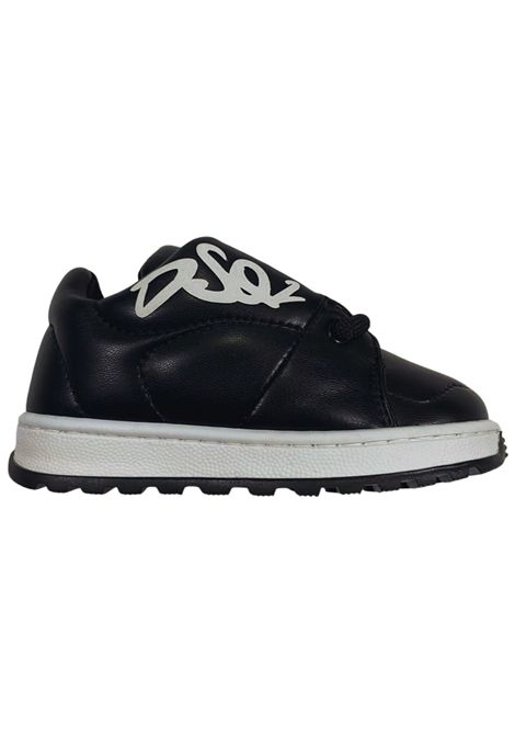 Black leather children's shoes DSQUARED2 | 80239/PIANERO