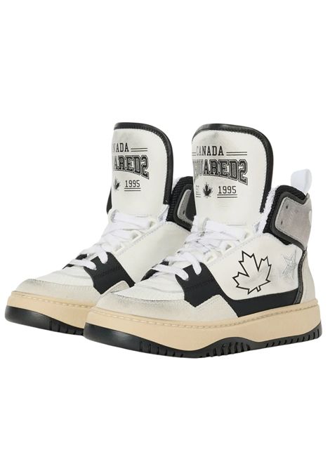 Unisex white leather shoes DSQUARED2 | 80241/PIABIANCO