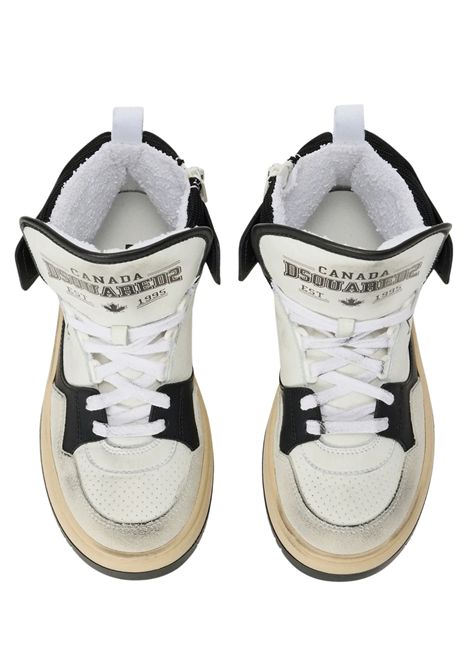 Unisex white leather shoes DSQUARED2 | 80241/PIABIANCO