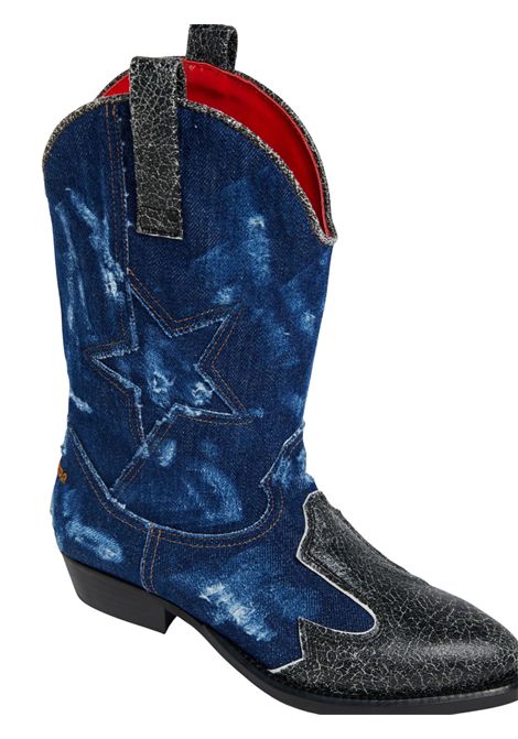 Stivale texano bambina denim blu DSQUARED2 | 80244/PIADENIM