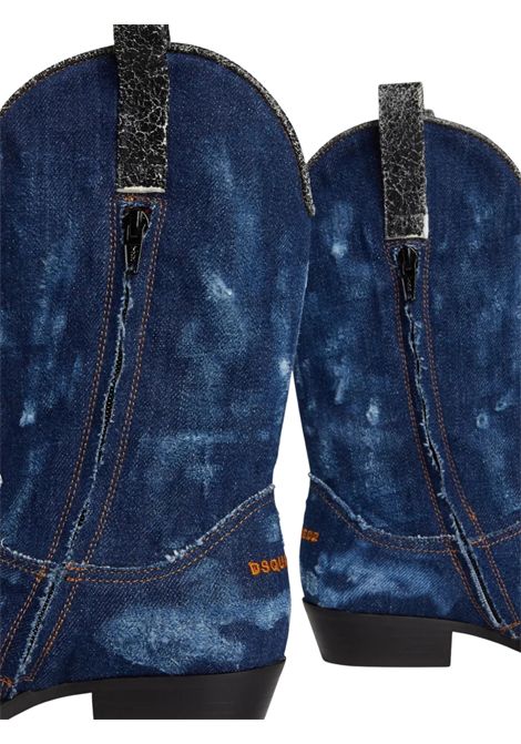Stivale texano bambina denim blu DSQUARED2 | 80244/PIADENIM
