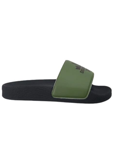 Unisex green PVC slipper DSQUARED2 | 80251/PIAVERDE