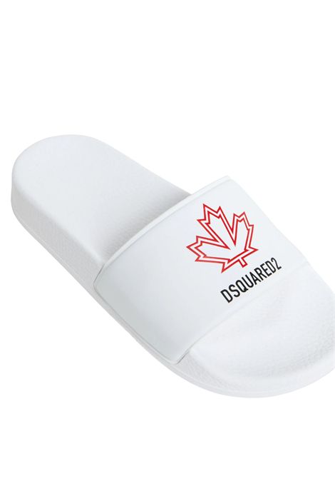 Ciabatta unisex in pvc bianco DSQUARED2 | 80252/PIABIANCO