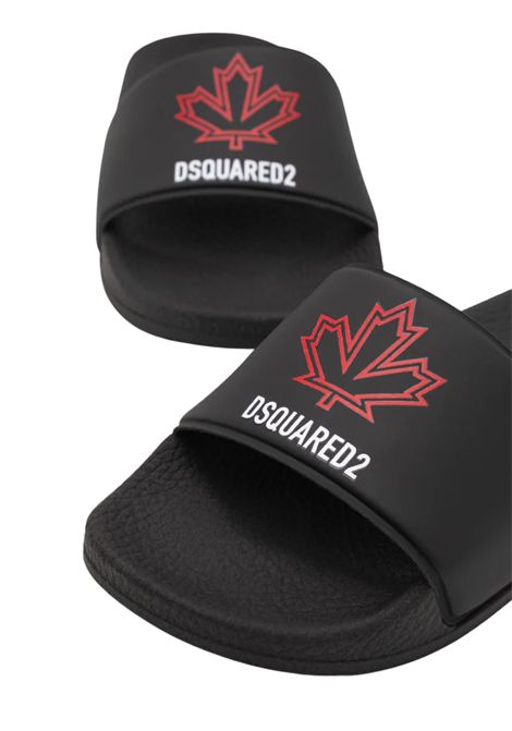 Ciabatta unisex in pvc nero DSQUARED2 | 80252/PIANERO