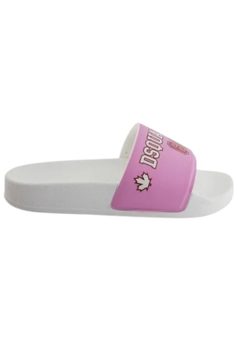 Ciabatta bambina in pvc rosa DSQUARED2 | 80254/PIAROSA