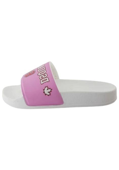 Ciabatta bambina in pvc rosa DSQUARED2 | 80254/PIAROSA