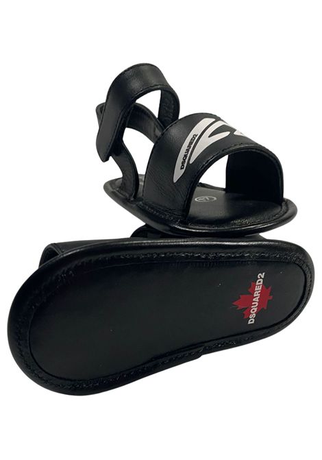 Sandalo neonato nero in pelle DSQUARED2 | 80272/PIANERO