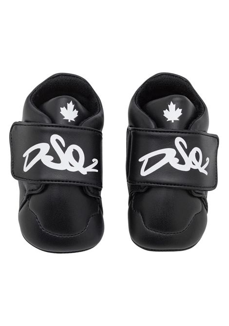 Scarpe neonato nere in pelle DSQUARED2 | 80276/PIANERO
