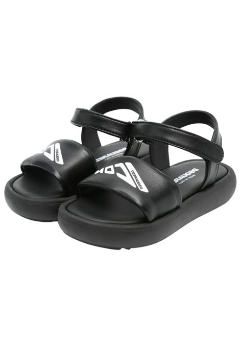 Sandalo unisex nero in pelle DSQUARED2 | 80281/PIANERO