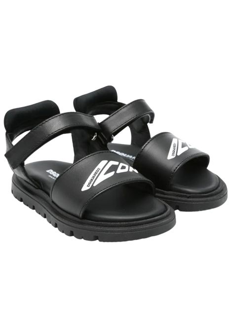 Sandalo bambino nero in pelle DSQUARED2 | 80283/PIANERO
