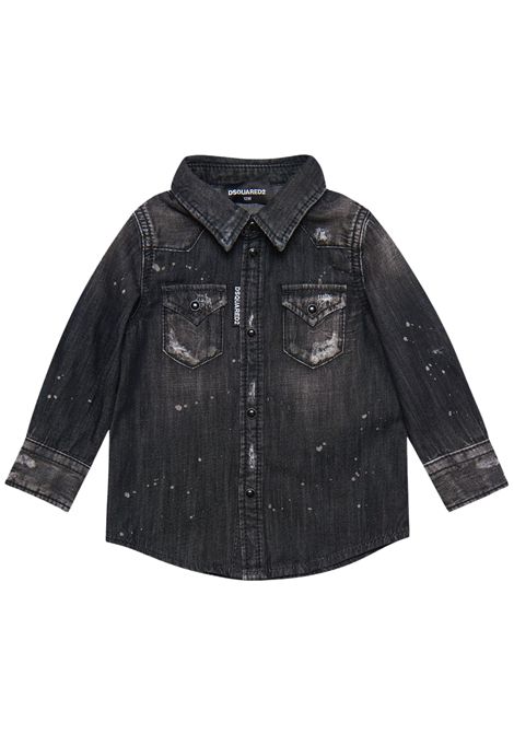 Baby denim cotton shirt DSQUARED2 | D2C112B/DELGRIGIO