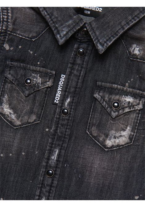 Baby denim cotton shirt DSQUARED2 | D2C112B/DELGRIGIO