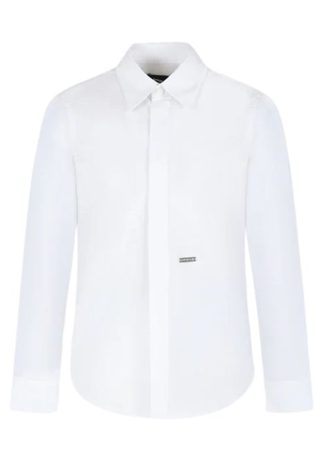 White cotton children's shirt DSQUARED2 | D2C176M/DELBIANCO