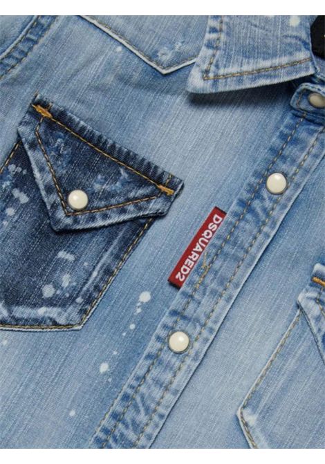 Children's denim cotton shirt DSQUARED2 | D2C24AVM/DELDENIM