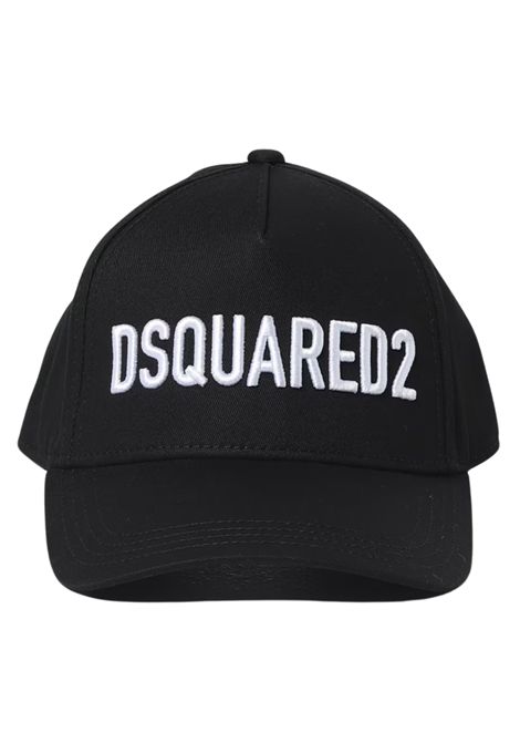 Unisex black cotton hat DSQUARED2 | D2F183U/DELNERO
