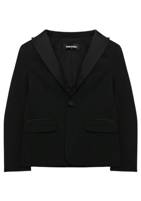 Black wool jacket for children DSQUARED2 | D2J335U/DELNERO