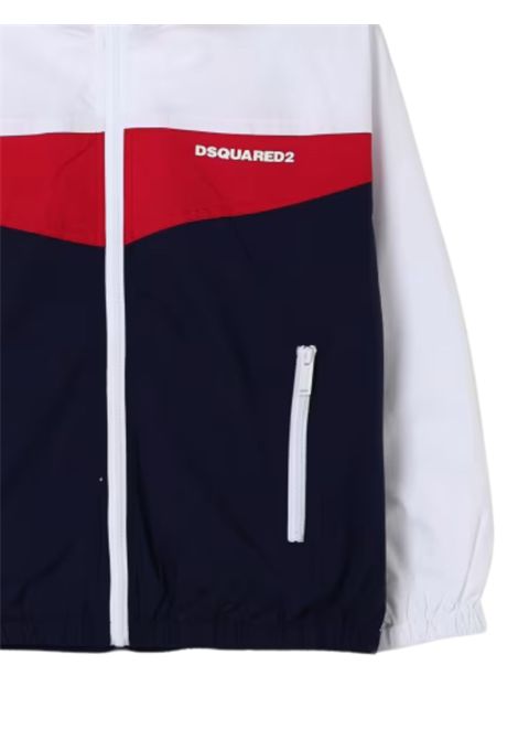 Giubbino bambino bianco/blu DSQUARED2 | D2J499U/DELBIANCO/BLU