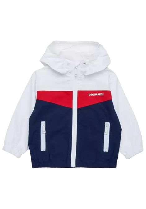 White/blue baby jacket DSQUARED2 | D2J505B/DELBIANCO/BLU