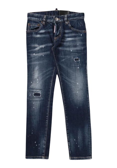 Jeans bambino blu in cotone DSQUARED2 | D2P110U/FIDENIM